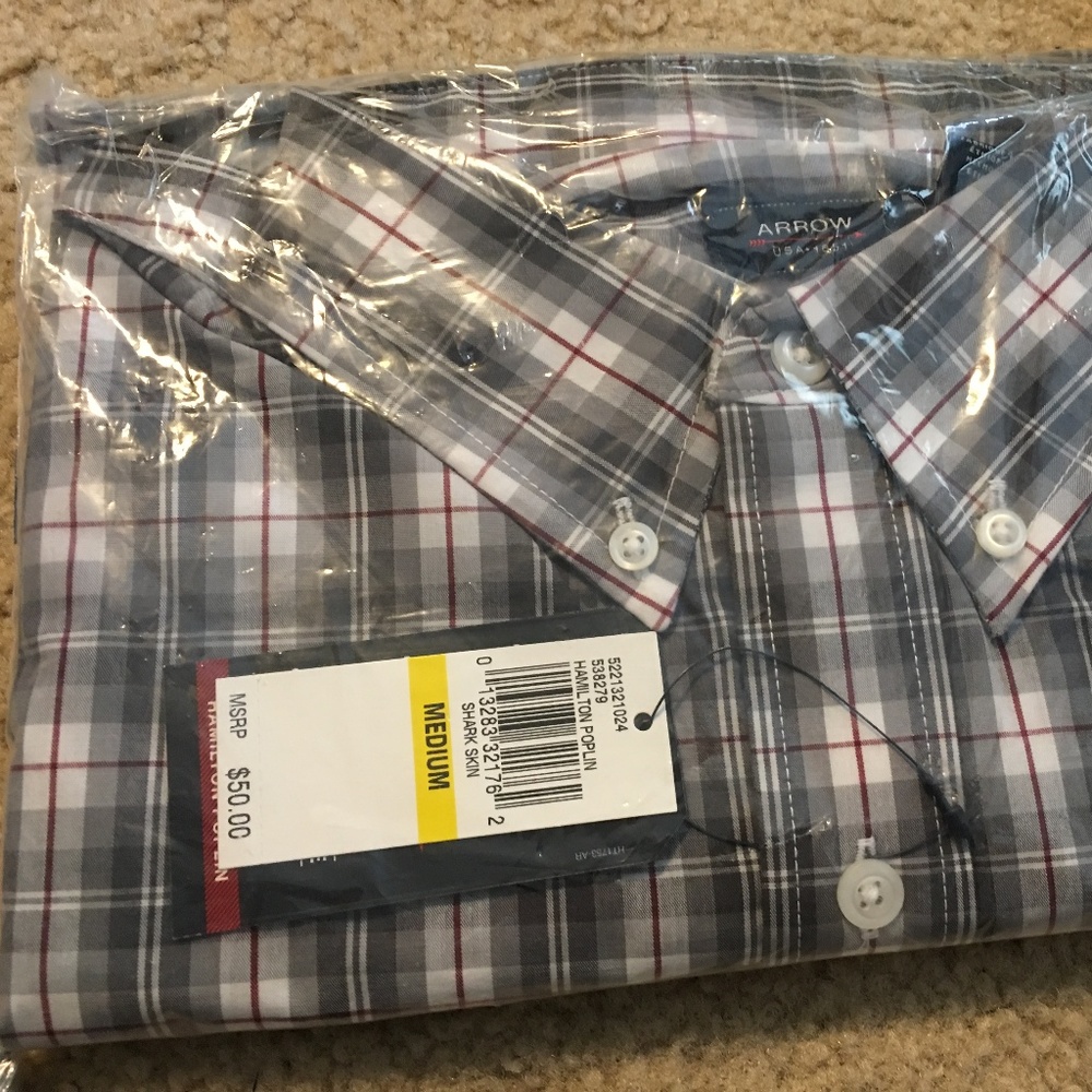 Arrow Men's Hamilton Poplin Plaid